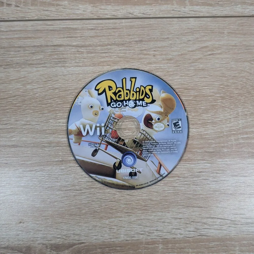 Rabbids Go Home (Nintendo Wii, 2009) – Disc Only